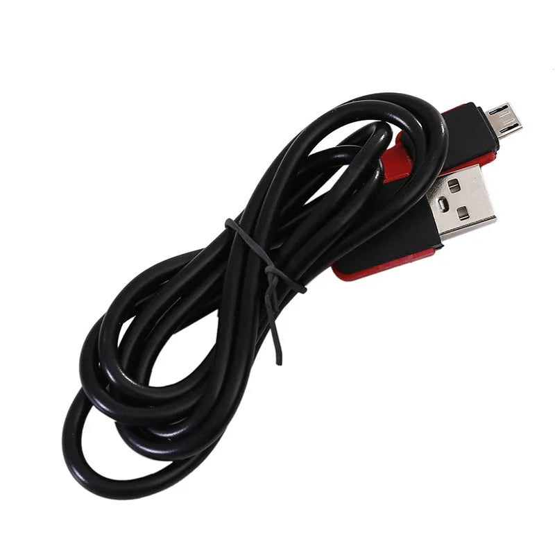 Portable flashlight with magnetic hook showing USB charging port and COB LED light