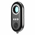 White portable wireless signal detector with compact 85mm design for travel security and pinhole camera detection