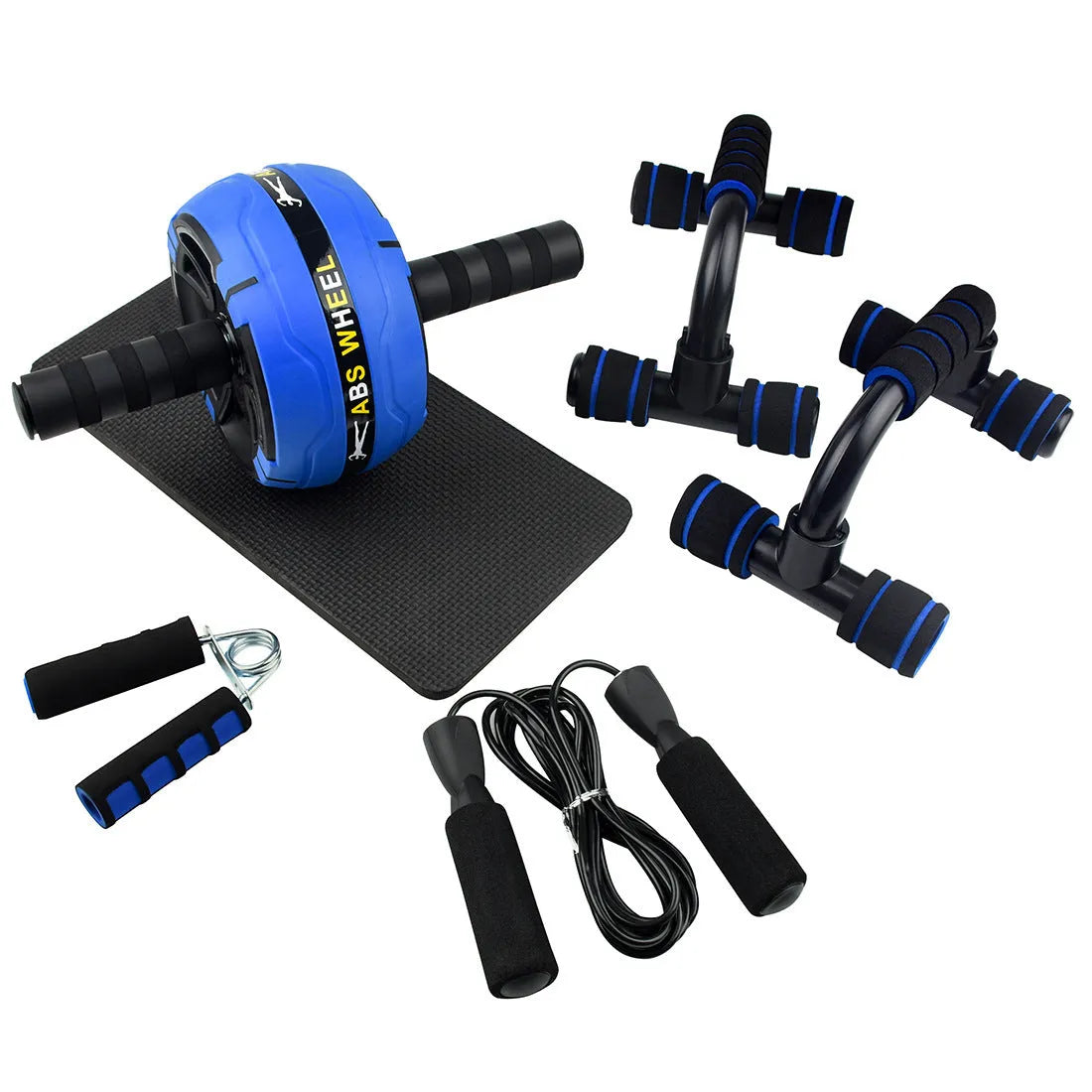 Resistance bands push-up bar AB power fitness equipment with abdominal machine