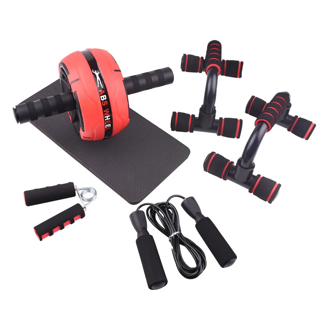Resistance bands push-up bar AB power fitness equipment with abdominal machine