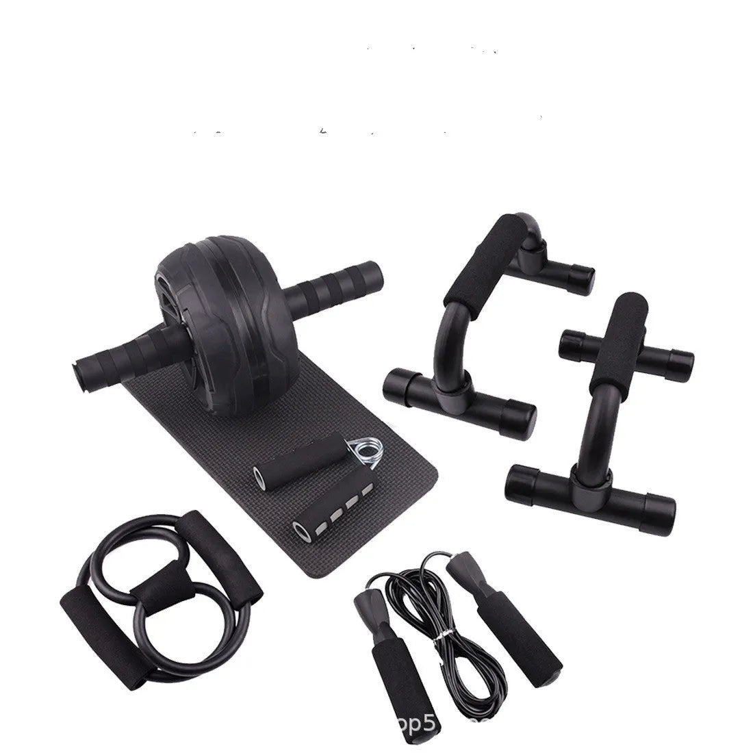 Resistance bands push-up bar AB power fitness equipment with abdominal machine