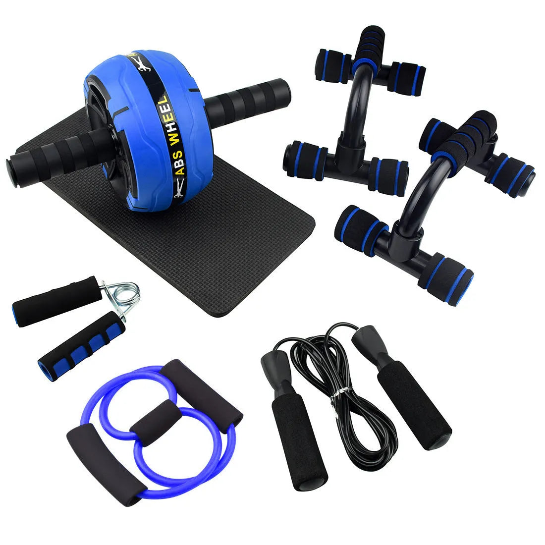 Resistance bands push-up bar AB power fitness equipment with abdominal machine