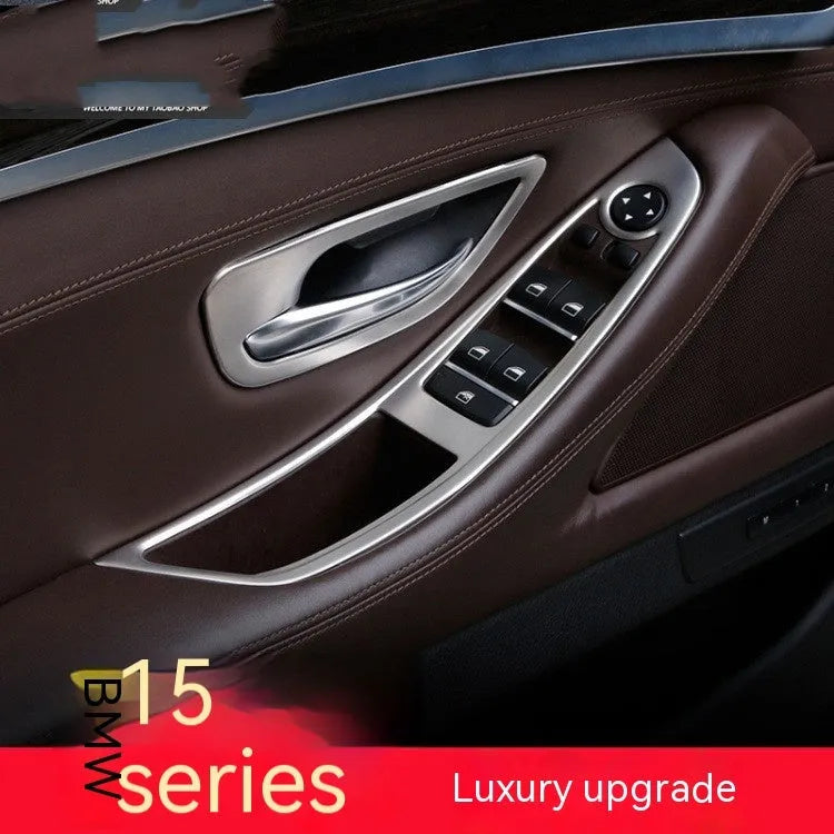BMW 5 Series interior door handle decorative trim strips in colour-matched finish
