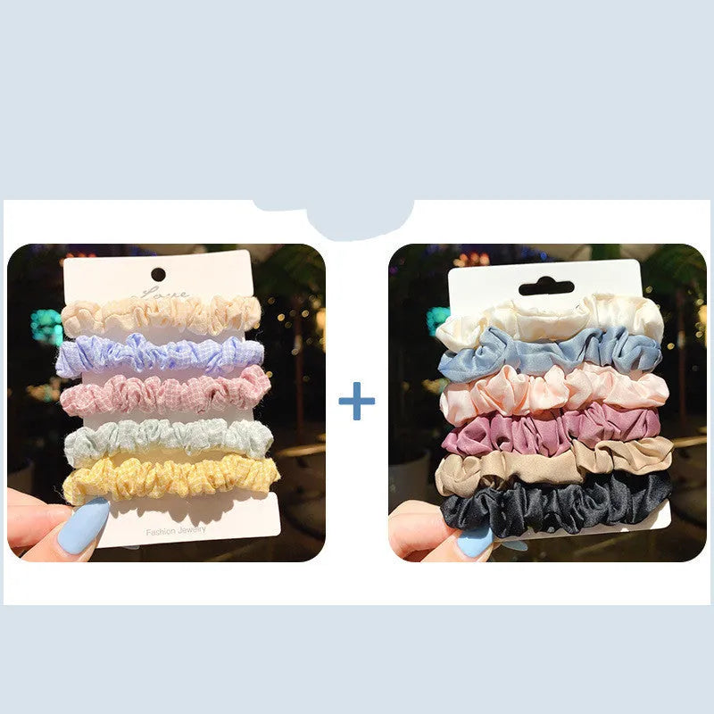 20-piece set of children's hair rings and head ropes in autumn and macaron colours for kids