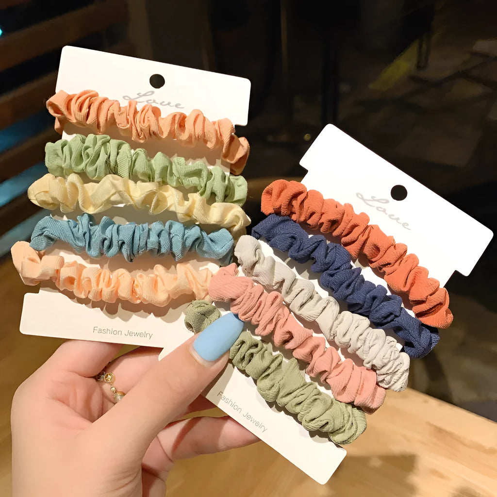 20-piece set of children's hair rings and head ropes in autumn and macaron colours for kids