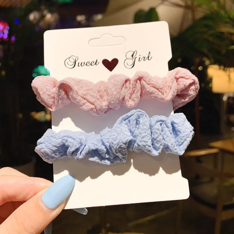 20-piece set of children's hair rings and head ropes in autumn and macaron colours for kids