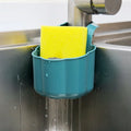 Nordic style plastic kitchen sink drain basket in blue, grey or pink colours