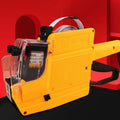Manual handheld supermarket price coding machine for bottles in blue, red, or yellow colour