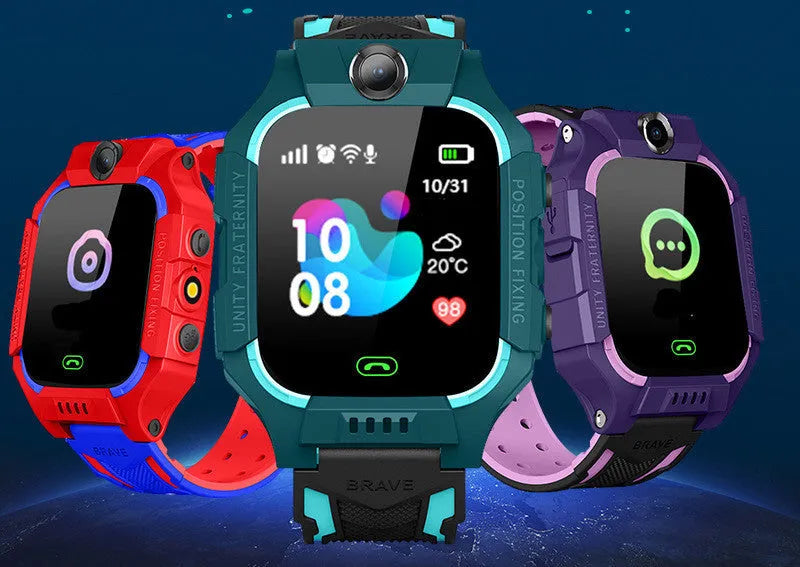 Green Z6 Q19 children's smartwatch with GPS and calling features on a 1.44-inch touch screen.