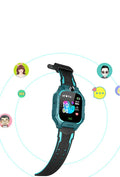 Green Z6 Q19 children's smartwatch with GPS and calling features on a 1.44-inch touch screen.