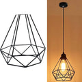 Black iron Nordic retro chandelier with hanging design for living room lighting