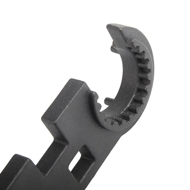 Black 40Cr steel multi-function combination wrench for AR15 M4 rifle maintenance with sprayed finish