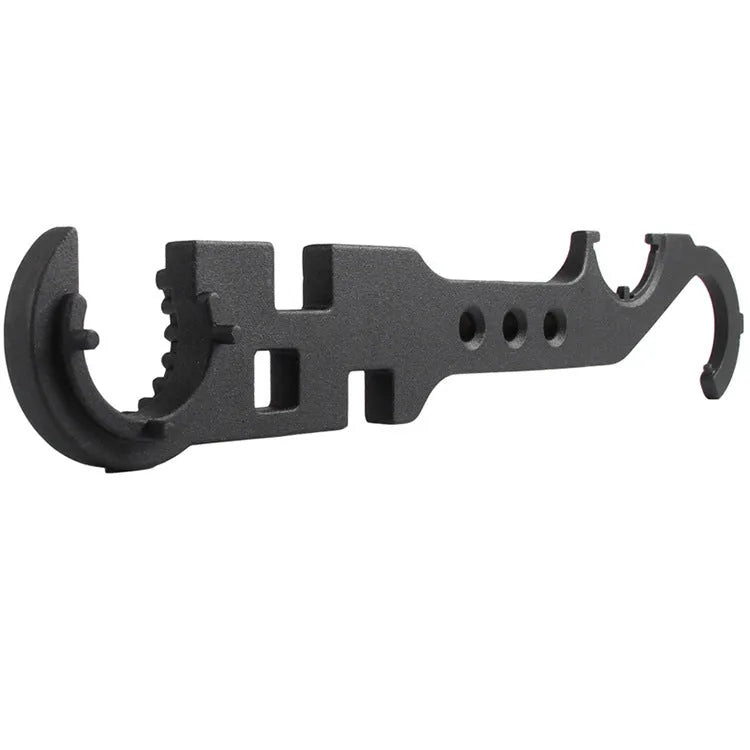 Black 40Cr steel multi-function combination wrench for AR15 M4 rifle maintenance with sprayed finish