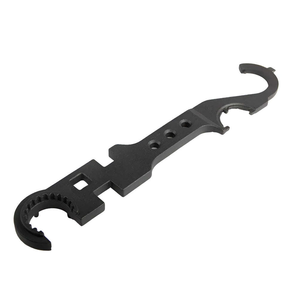 Black 40Cr steel multi-function combination wrench for AR15 M4 rifle maintenance with sprayed finish