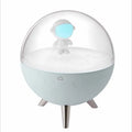 Cartoon guardian USB night light with LED illumination in white or blue colour options