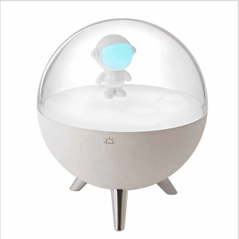Cartoon guardian USB night light with LED illumination in white or blue colour options