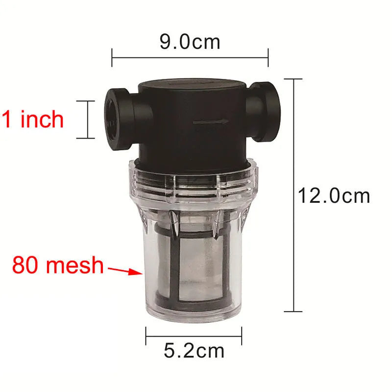 Stainless steel mesh pipeline pre-filter with Y-type design for household water treatment
