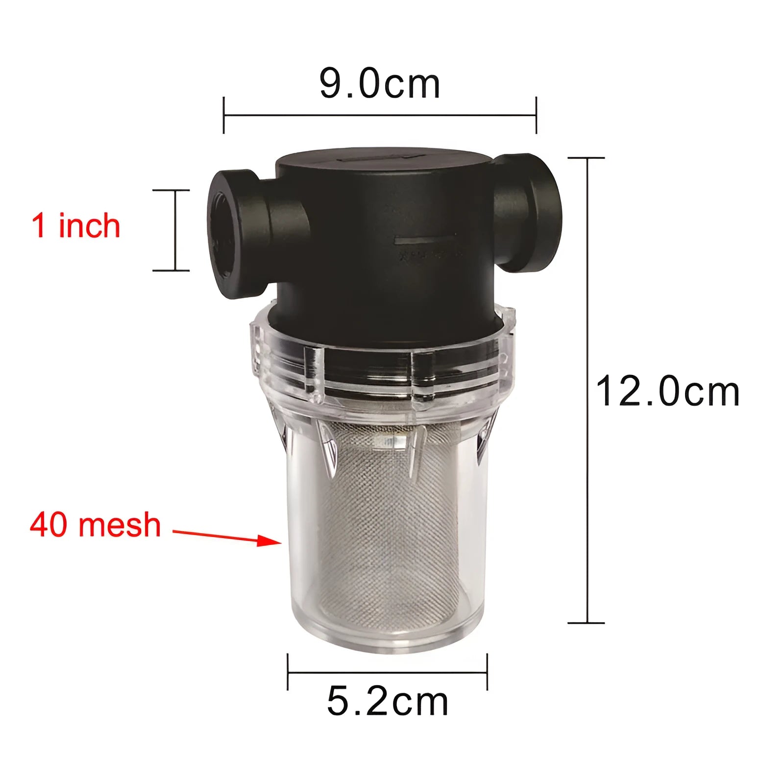 Stainless steel mesh pipeline pre-filter with Y-type design for household water treatment