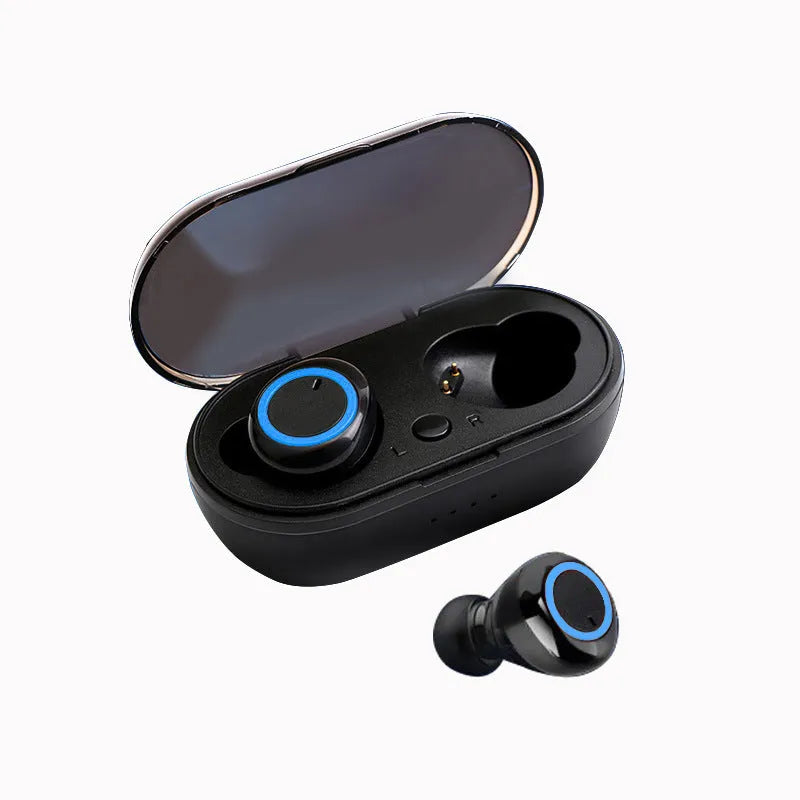 TWS Bluetooth wireless headset with earplug design in various colour options including black, white and two-tone combinations