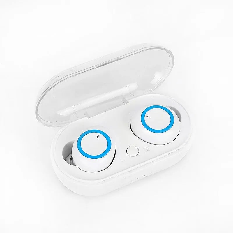 TWS Bluetooth wireless headset with earplug design in various colour options including black, white and two-tone combinations