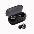 TWS Bluetooth wireless headset with earplug design in various colour options including black, white and two-tone combinations