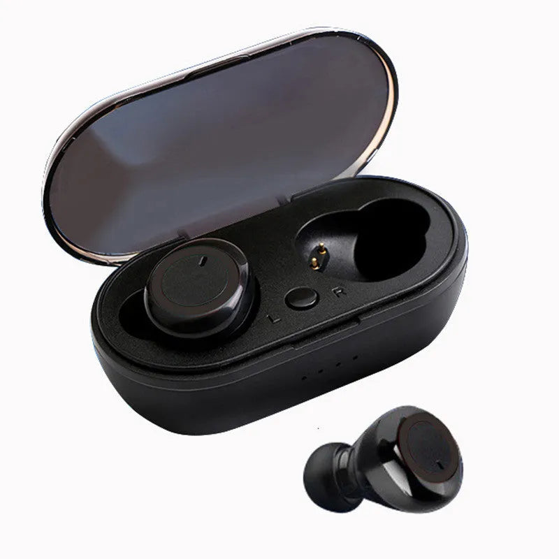 TWS Bluetooth wireless headset with earplug design in various colour options including black, white and two-tone combinations