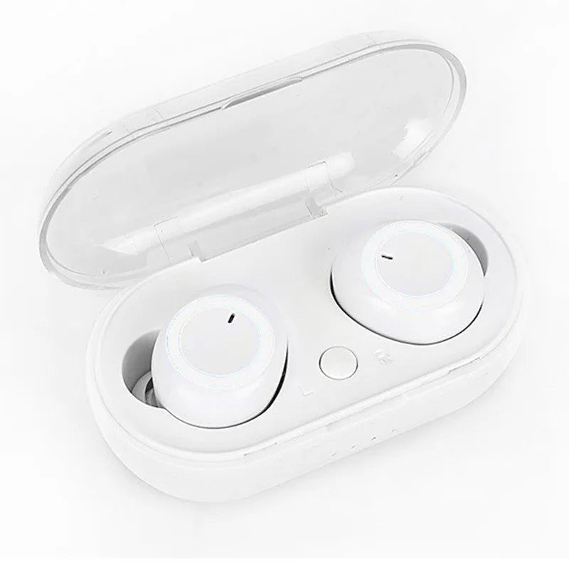 TWS Bluetooth wireless headset with earplug design in various colour options including black, white and two-tone combinations
