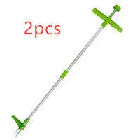 Manual aluminium weeding tool with 50cm length and ABS PP construction for garden use