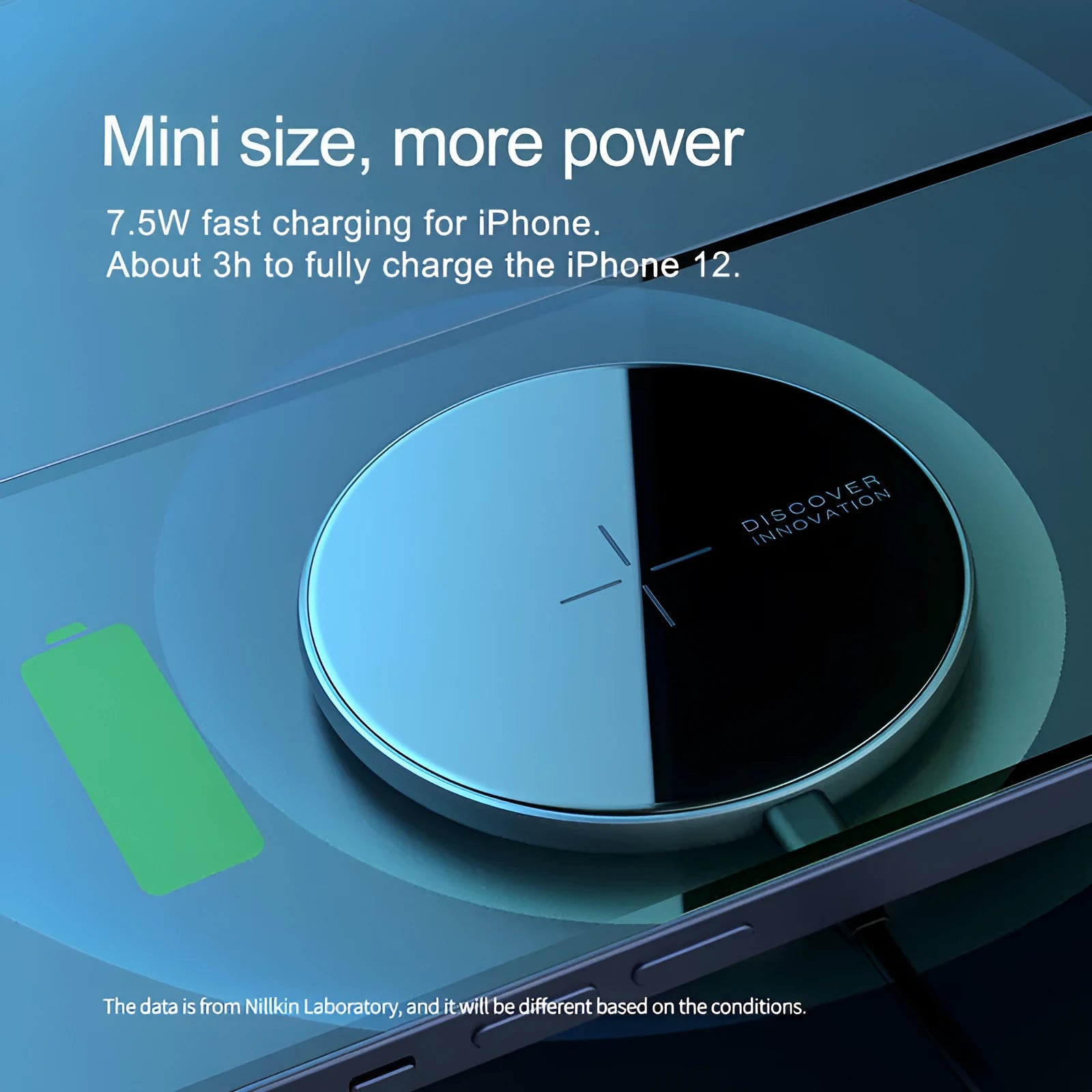 Black MagSlim magnetic wireless phone charger with aluminium alloy construction
