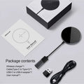 Black MagSlim magnetic wireless phone charger with aluminium alloy construction
