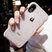 TPU smartphone back cover case with striped pattern for iPhone models