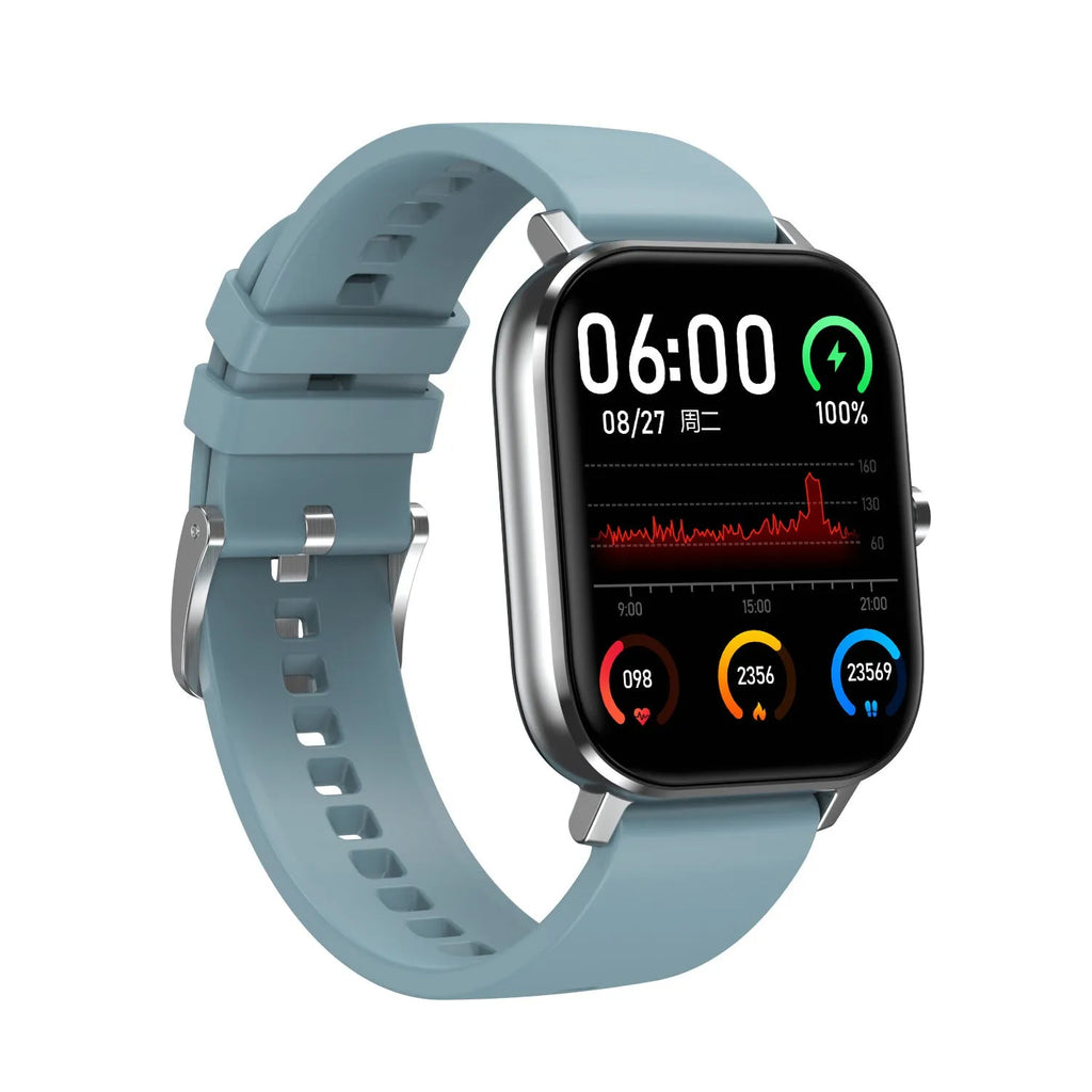 Smart bracelet with 1.54 inch screen showing heart rate and ECG data on wrist