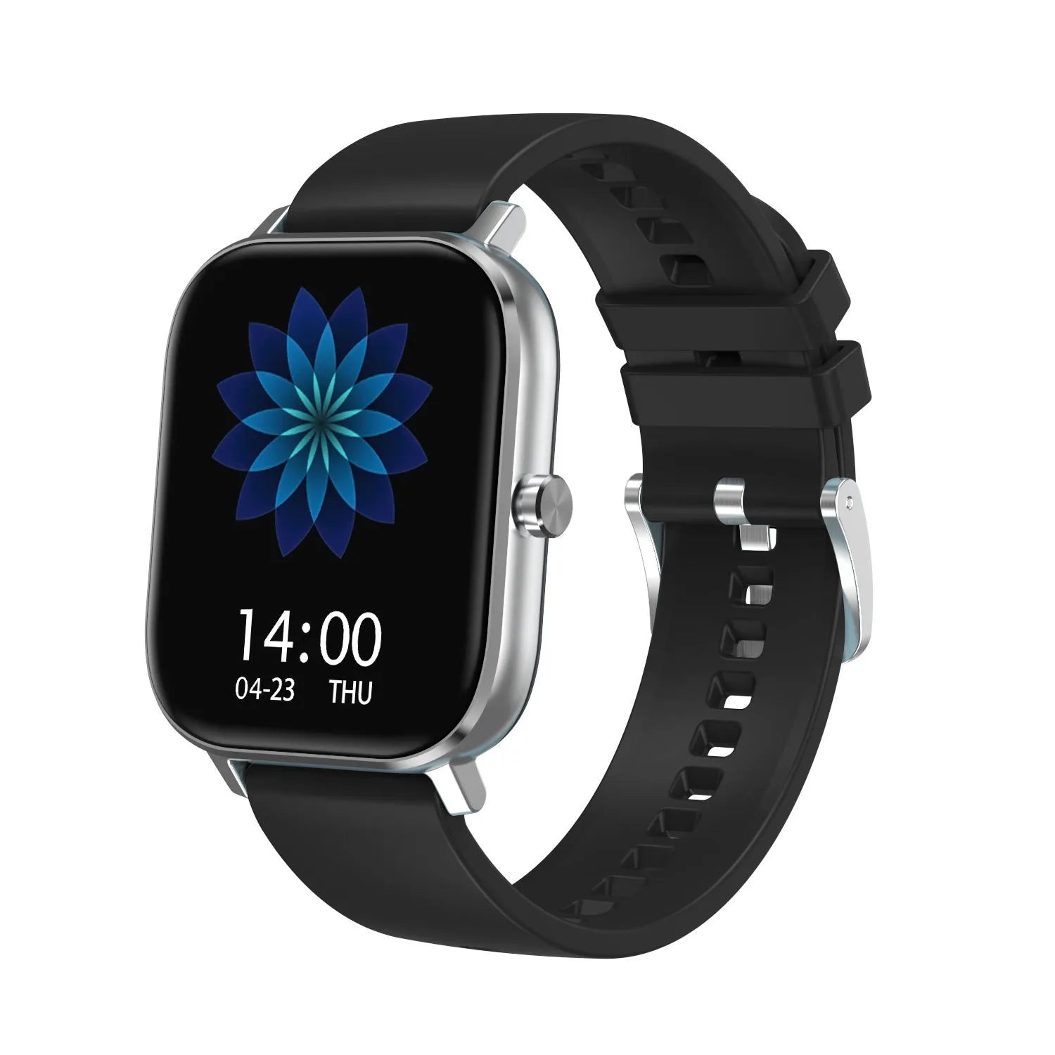 Smart bracelet with 1.54 inch screen showing heart rate and ECG data on wrist