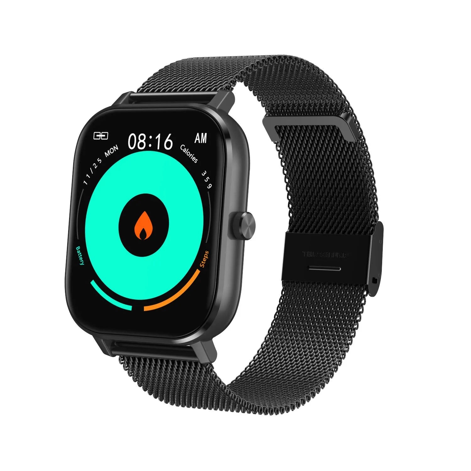 Smart bracelet with 1.54 inch screen showing heart rate and ECG data on wrist