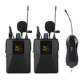 Little Bee X3 black wireless lavalier microphone with clip for clothing attachment