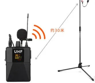 Little Bee X3 black wireless lavalier microphone with clip for clothing attachment