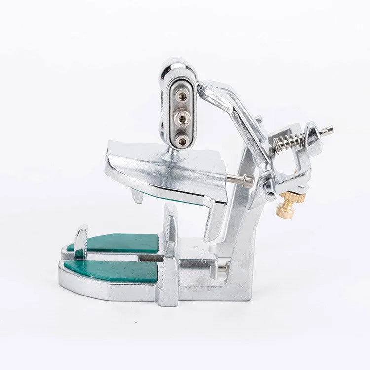 Metal adjustable dental articulator with three adjustment points for adult jaw simulation