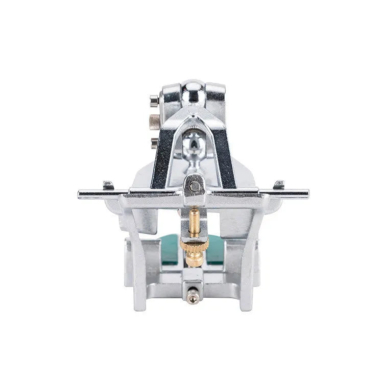 Metal adjustable dental articulator with three adjustment points for adult jaw simulation
