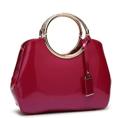 Women's polyester party clutch bag with internal card slots and zipper pockets in seven colour options