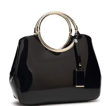 Women's polyester party clutch bag with internal card slots and zipper pockets in seven colour options