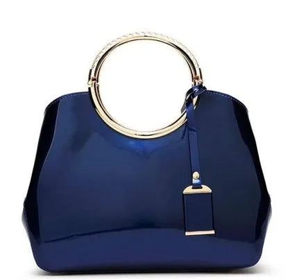 Women's polyester party clutch bag with internal card slots and zipper pockets in seven colour options