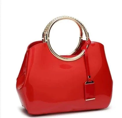 Women's polyester party clutch bag with internal card slots and zipper pockets in seven colour options