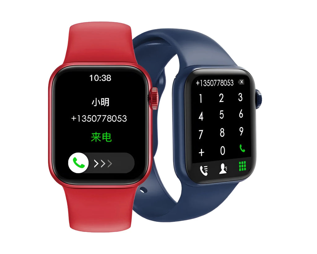 M16Plus smartwatch showing 1.8-inch display with rotary encoder side control in wolf grey colour