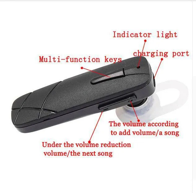 Mini Bluetooth headset V4.1 wireless earphone with battery display in black or white