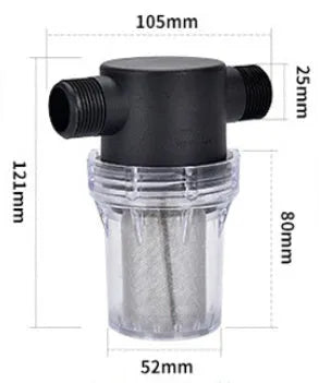 Stainless steel mesh pipeline pre-filter with Y-type design for household water treatment