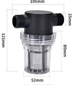 Stainless steel mesh pipeline pre-filter with Y-type design for household water treatment