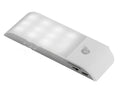 Rechargeable human body sensor LED night light with PVC shade showing white and yellow light options