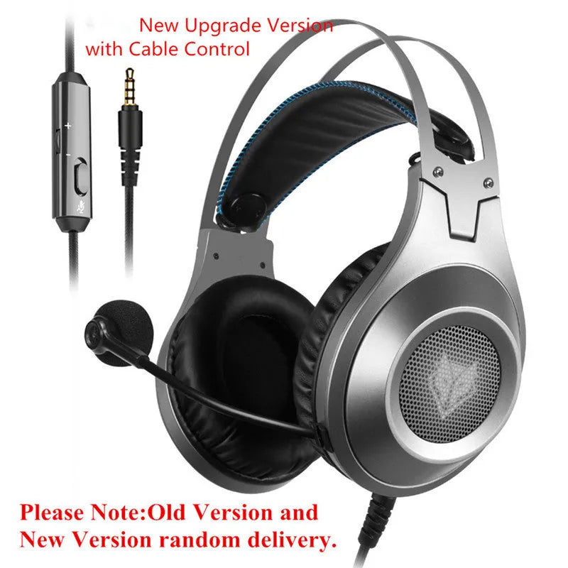 Black computer headset with USB connector and built-in microphone for PC and notebook use