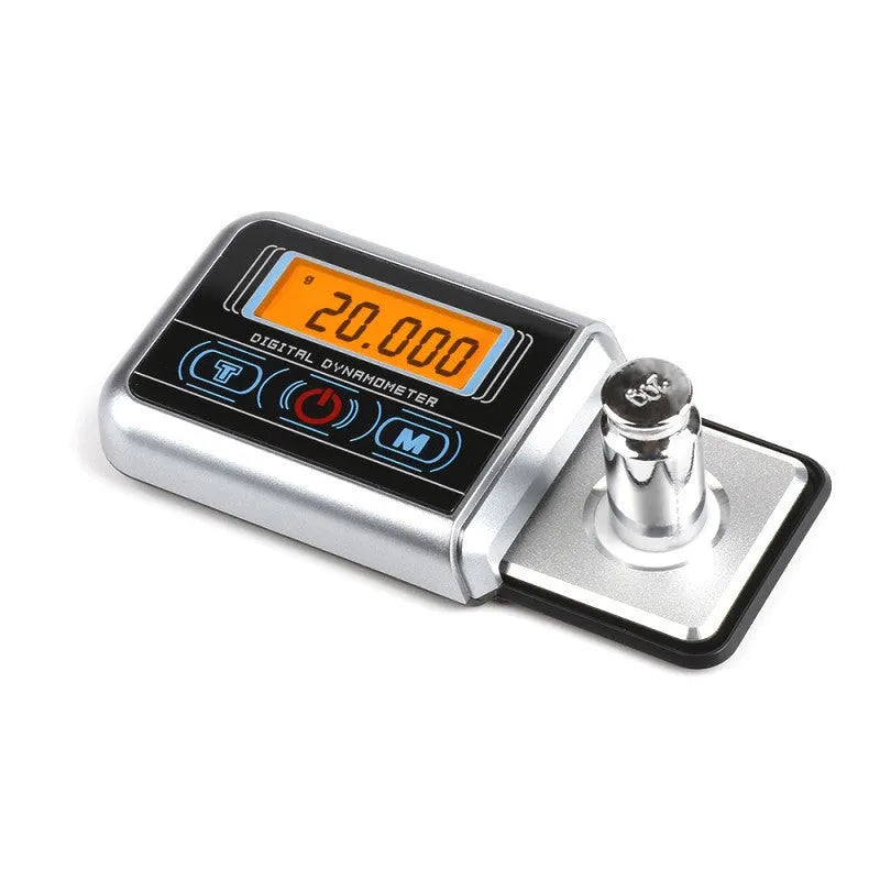 Black electronic precision scale with 100g capacity and 0.005g accuracy for jewellery and vinyl needles