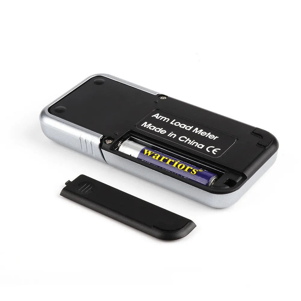 Black electronic precision scale with 100g capacity and 0.005g accuracy for jewellery and vinyl needles